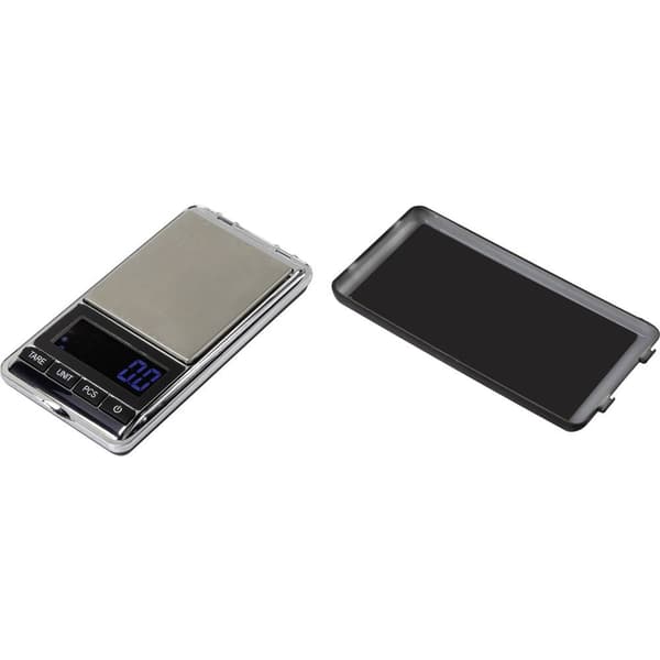 Basetech Fickvåg Vägningsområde 500 g Läsbarhet 0.1 g batteri Silver
