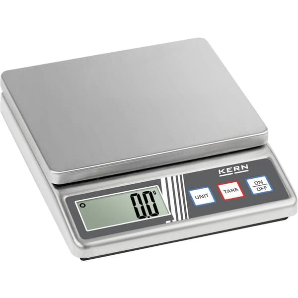 Kern FOB 500-1S Brevvåg Vägningsområde 0.5 kg Läsbarhet 0.1 g batteri Silver