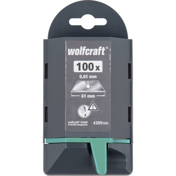 Wolfcraft 4309000 Proffs-trapetsblad 0,65x61 mm 100 st