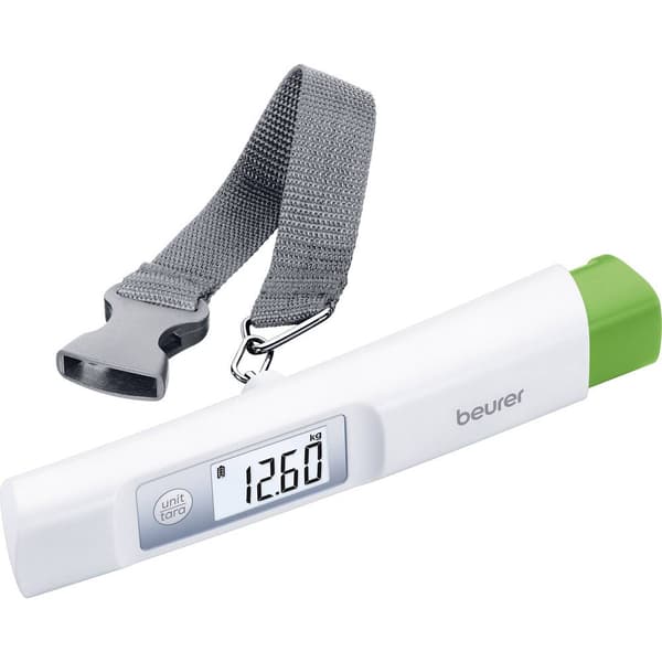 Beurer 73213 Bagagevåg batteri Vit, Vit, Lefthand