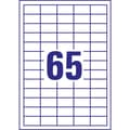 Miniatyrbild 4 av 6: Avery-Zweckform 3666-10 Universaletiketter 38 x 21.2 mm Papper Vit 650 st Permanent Bläckstråleskrivare, Laser, Laser,
