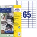 Miniatyrbild 1 av 6: Avery-Zweckform 3666-10 Universaletiketter 38 x 21.2 mm Papper Vit 650 st Permanent Bläckstråleskrivare, Laser, Laser,