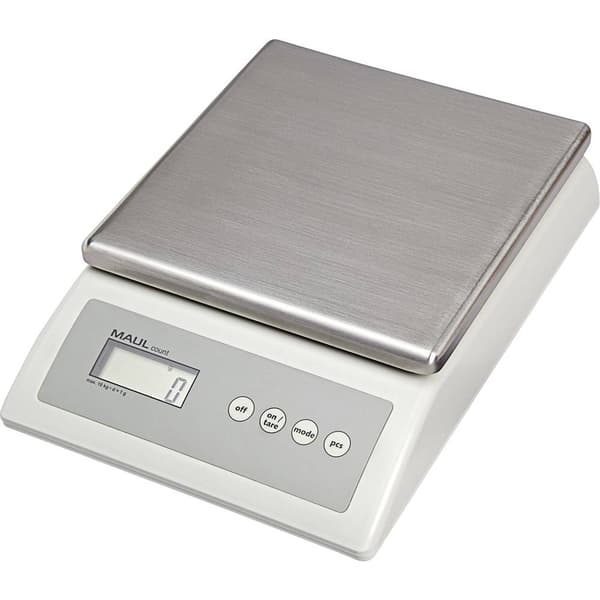 Maul Zählwaage MAULcount, 10 kg Räknevåg Vägningsområde 10000 g Läsbarhet 1 g batteri, 230 V Grå