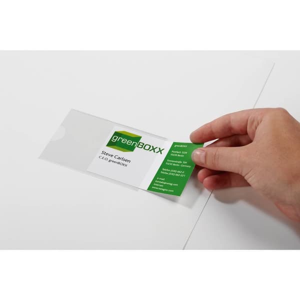 Durable självhäftande ficka Pocketfix/8379-19 57 x 90 mm 100 på sidan