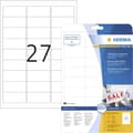 Miniatyrbild 1 av 4: Herma 4347 Universaletiketter 63.5 x 29.6 mm Papper Vit 675 st Repositionerbart Bläckstråleskrivare, Laser, Laser, färg