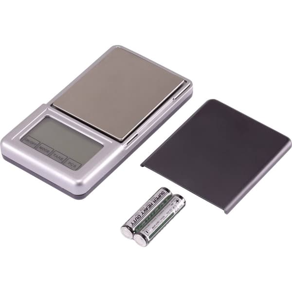 VOLTCRAFT PS-200 Fickvåg Vägningsområde 200 g Läsbarhet 0.01 g batteri Svart, Silver