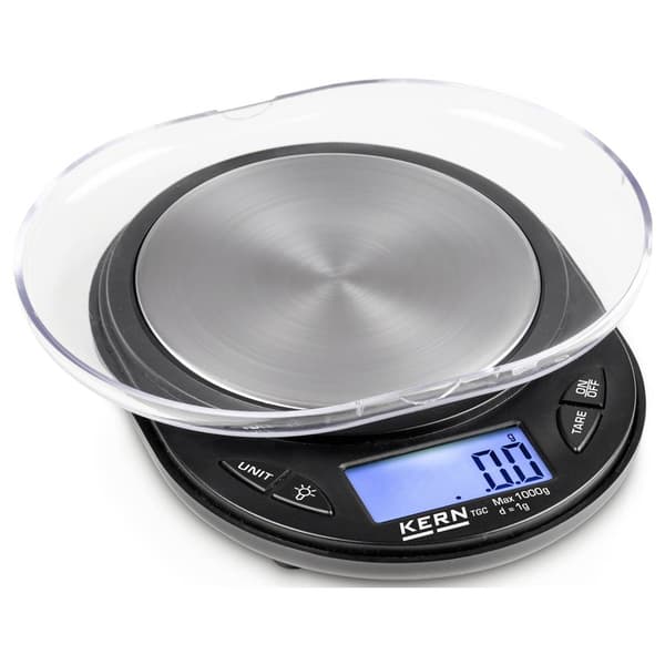 Kern TGC 1K-3 Fickvåg Vägningsområde 1000 g Läsbarhet 1 g batteri Flerfärgad