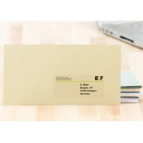 Herma 8017 Folieetiketter 63.5 x 38.1 mm Folie, glänsande Transparent 525 st Permanent Laser, Kopiator, Laser, färg, Fä