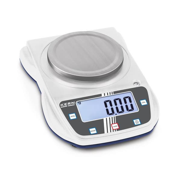 Kern EHA 500-2 Precisionsvåg Vägningsområde 500 g Läsbarhet 0.01 g batteri, via nätadapter Flerfärgad