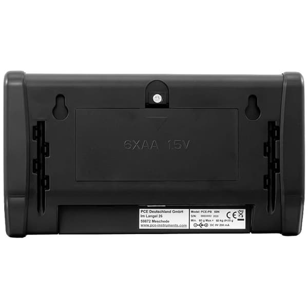 PCE Instruments PCE-PB 60N Paketvåg Vägningsområde 60 kg Läsbarhet 20 g