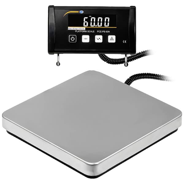 PCE Instruments PCE-PB 60N Paketvåg Vägningsområde 60 kg Läsbarhet 20 g