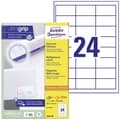 Miniatyrbild 1 av 4: Avery-Zweckform 3658-200 Universaletiketter 64.6 x 33.8 mm Papper Vit 4800 st Permanent Laser, färg, Laser, Färgkopiato