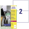 Miniatyrbild 1 av 4: Avery-Zweckform L7916-40 Universaletiketter 210 x 148 mm Polyetenfilm Vit 80 st Permanent Laser 40 Papper DIN A4