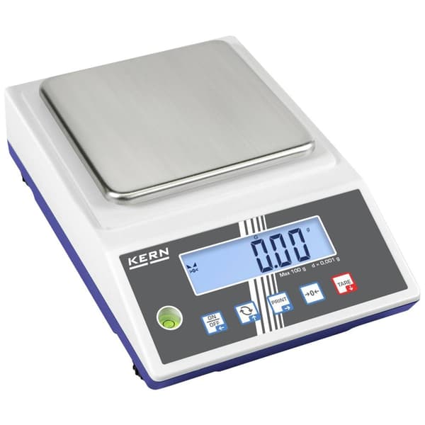 Kern PCB 1000-2 Precisionsvåg Vägningsområde 1.2 kg Läsbarhet 10 mg Vit, Svart, Silver