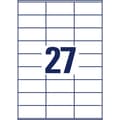 Miniatyrbild 4 av 4: Avery-Zweckform 3479 Universaletiketter 70 x 32 mm Papper Vit 2700 st Permanent Laser, färg, Laser