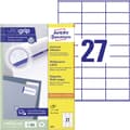 Miniatyrbild 1 av 4: Avery-Zweckform 3479 Universaletiketter 70 x 32 mm Papper Vit 2700 st Permanent Laser, färg, Laser