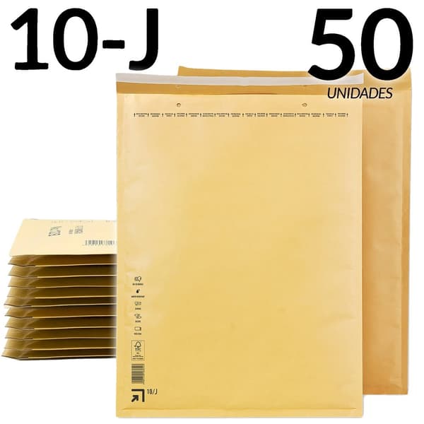 Bubble Bag, Holdbart KRAFT Materiale, Effektiv Indre Boblebeskyttelse,50 stk-10-J (370x480mm)