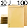 Miniatyrbillede 2 af 2: Bubble Bag, Holdbart KRAFT Materiale, Effektiv Indre Boblebeskyttelse,100 stk-10-J (370x480mm)