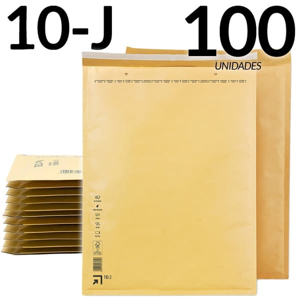 Bubble Bag, Holdbart KRAFT Materiale, Effektiv Indre Boblebeskyttelse,100 stk-10-J (370x480mm)