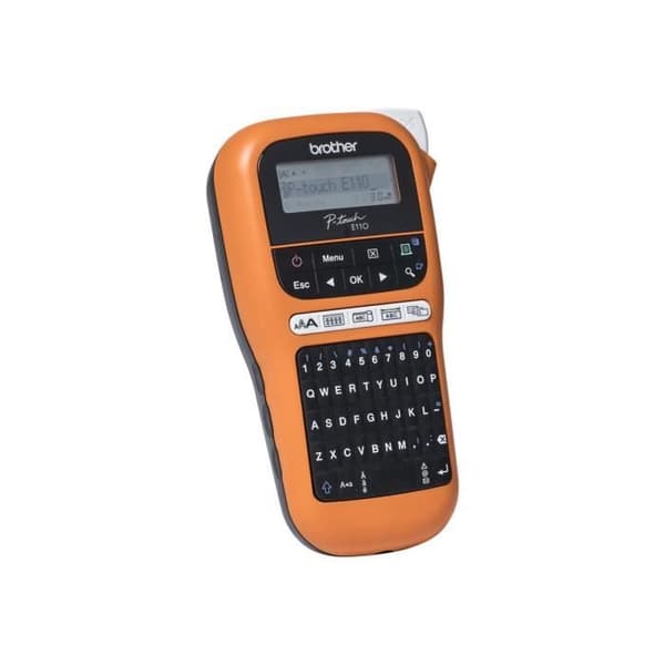 Brother P-Touch PT-E110VP - Etikettmaskin - monokrom - värmeöverföring - Rull (1,2 cm) - 180 dpi - upp till 20 mm-sek.