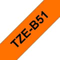 Miniatyrbild 2 av 2: Brother TZe-B51 etiketttejp - fluorescerande orange - 23,88 mm x 5 m