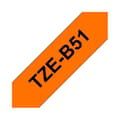 Miniatyrbild 1 av 2: Brother TZe-B51 etiketttejp - fluorescerande orange - 23,88 mm x 5 m