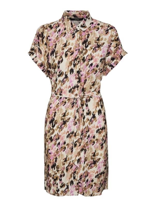 Vero Moda - vmEasy SS Shirt Dress Ina Print