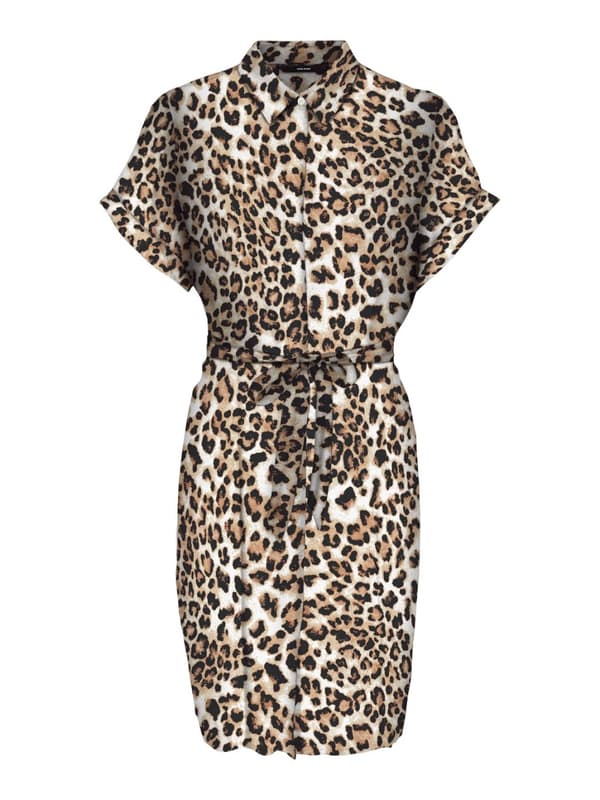 Vero Moda - vmEasy Joy SS Shirt Dress Leo Print