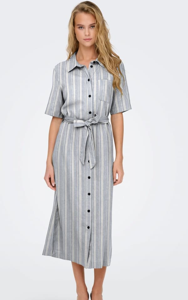 Only - onlCaro SS Linen Belt Dress