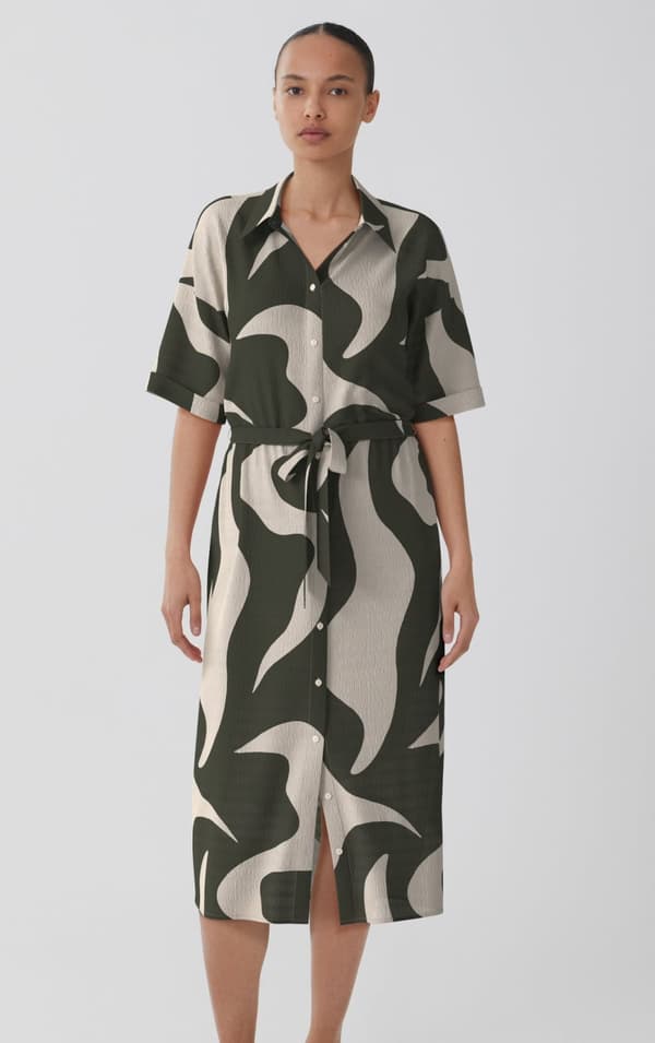 Vila - Vizeya Zera 2/4 Midi Shirt Dress