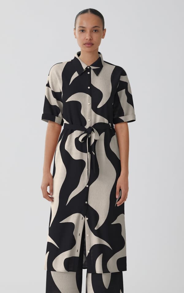 Vila - Vizeya Zera 2/4 Midi Shirt Dress