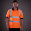 Miniatyrbillede 2 af 3: Yoko Hi-Vis kortærmet poloshirt / arbejdstøj til mænd (pakke med 2)
