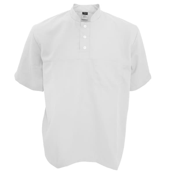Dennys Unisex Stud Fastened Quick Drying Beauty Tunic White M