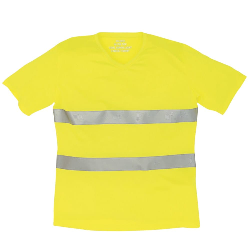 Yoko Cool Weave Hi-Vis V Neck T-Shirt för män