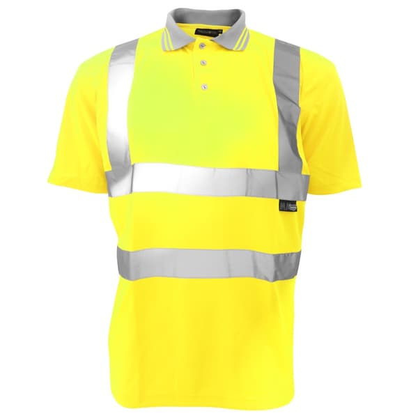 Warrior Daytona Hi-Vis kortärmad polotröja för män