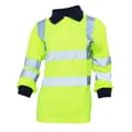 Miniatyrbillede 1 af 3: Yoko Dame/kvinde Hi-Vis poloshirt med lange ærmer
