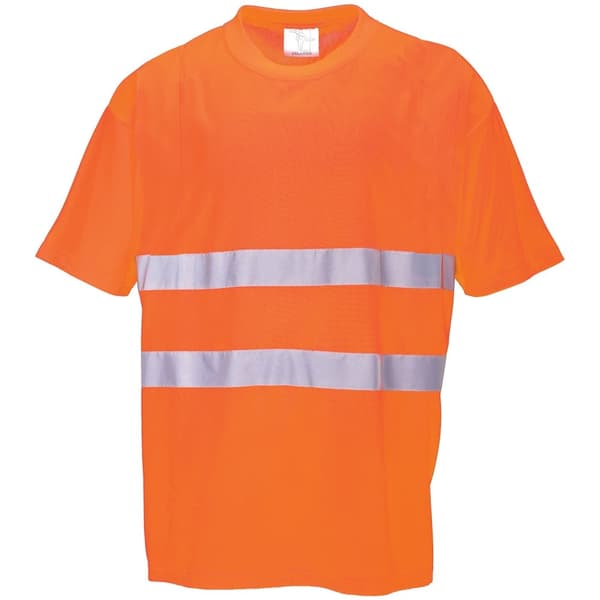 Portwest Bomuld Comfort reflekterende sikkerheds-T-shirt