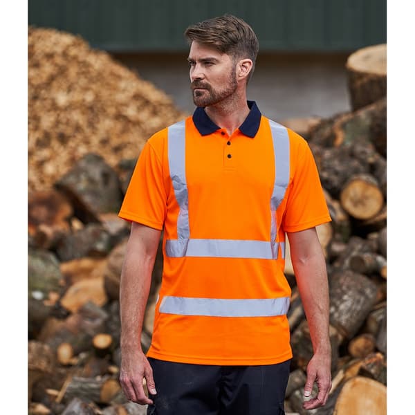 PRO RTX poloshirt med høj synlighed til mænd