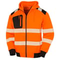 Miniatyrbillede 1 af 2: Result Genuine Recycled Unisex hættetrøje med lynlås til voksne med robust sikkerhed
