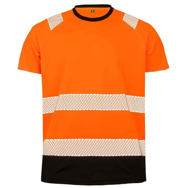 Result Genuine Recycled Sikkerheds-T-shirt til mænd Fluorescent Orange L-XL