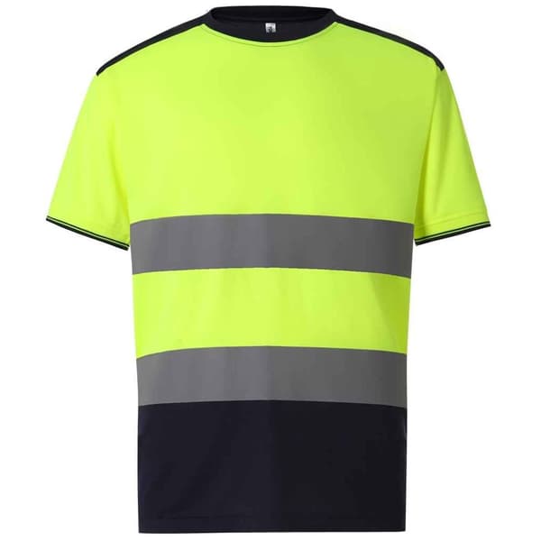 Yoko Tvåfärgad Hi-Vis T-Shirt för män