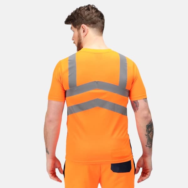 Regatta Herr Pro High-Vis kortärmad T-Shirt