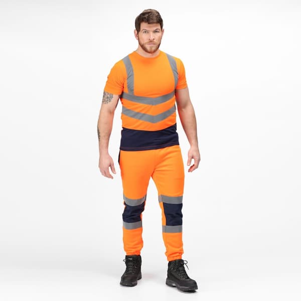 Regatta Herr Pro High-Vis kortärmad T-Shirt