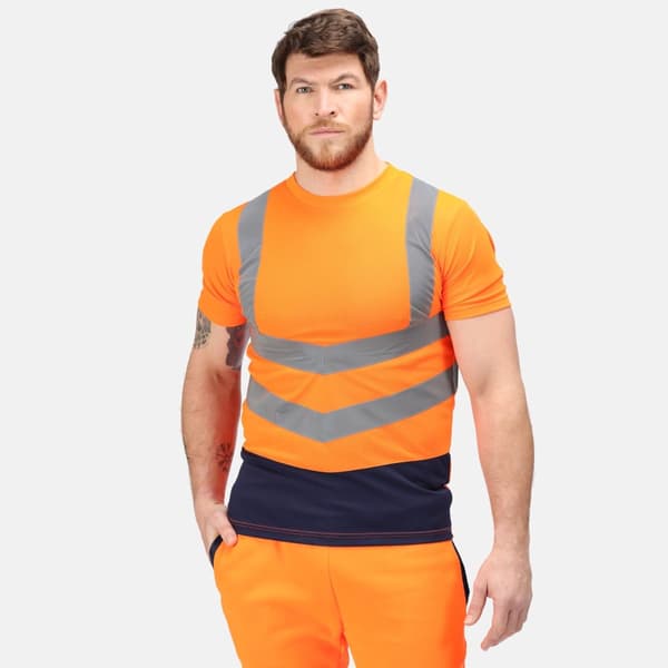 Regatta Mens Pro High-Vis Short-Sleeved T-Shirt
