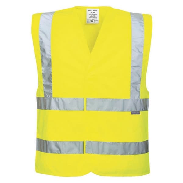 Portwest Unisex Vuxen Hi-Vis väst Yellow XXL