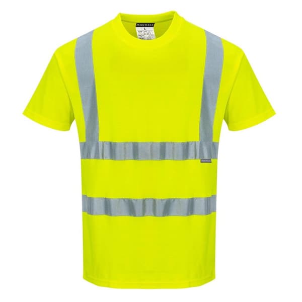 Portwest Mens Cotton Hi-Vis T-Shirt