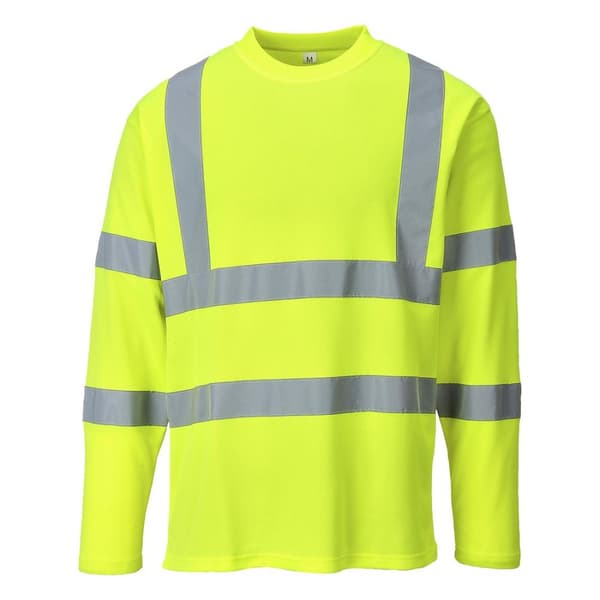 Portwest S278 Hi-Vis langærmet T-shirt til mænd