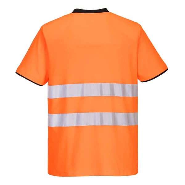 Portwest Mens PW2 Cotton High-Vis Safety T-Shirt