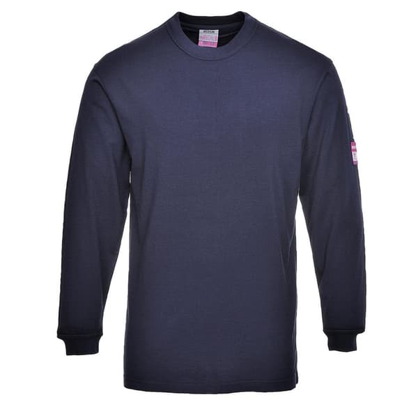 Portwest Flamskyddad antistatisk långärmad t-shirt för herrar