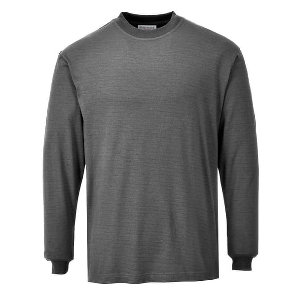 Portwest Flamskyddad antistatisk långärmad t-shirt för herrar